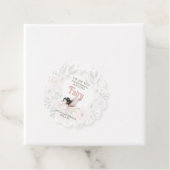 Étiquettes Cadeau Baby shower Merci Brunette (En situation)