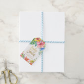 Étiquettes-cadeau Baby shower | Merci d'aquarelle tropicale (Avec de laficelle)