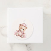 Étiquettes Cadeau Baby shower Merci rose princesse (En situation)