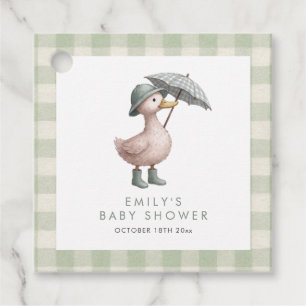 Étiquettes Cadeau Baby-Shower Mixte pour Petit Caneton