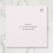 Étiquettes Cadeau baby shower moderne et élégant (Dos)