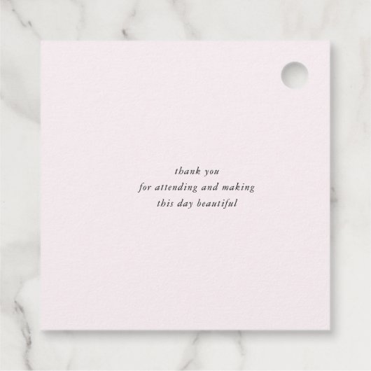 Étiquettes Cadeau baby shower moderne et élégant (Dos)