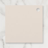 Étiquettes Cadeau Baby shower moderne Hello Baby Pink & Cream (Dos)