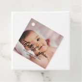 Étiquettes Cadeau Baby shower moderne merci (En situation)