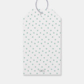 Étiquettes-cadeau Baby shower neutre doux éléphant Merci (Dos)