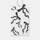 Étiquettes-cadeau Baby shower noir (Dos)