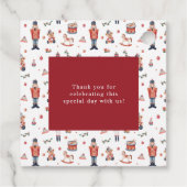 Étiquettes Cadeau Baby shower Nutcracker (Dos)