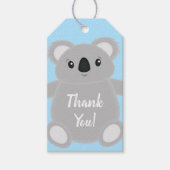 Étiquettes-cadeau Baby shower Ours de Koala (Devant)