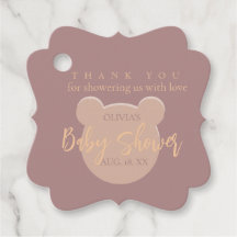 Baby shower Ours moderne et minimaliste