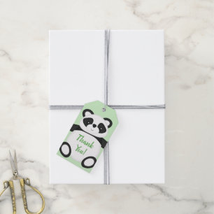 Étiquettes-cadeau Baby shower Panda Bear