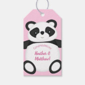 Étiquettes-cadeau Baby shower Panda Bear (Devant)