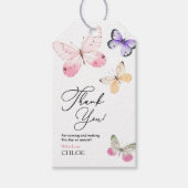 Étiquettes-cadeau Baby shower papillon (Devant)