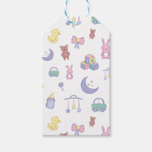 Étiquettes-cadeau Baby shower Pastel neutre pour les femmes