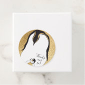 Étiquettes Cadeau Baby shower Penguin (En situation)