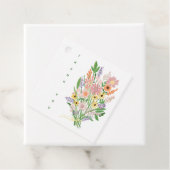 Étiquettes Cadeau Baby shower personnalisé peint à la main fleur sau (En situation)