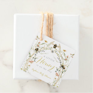 Étiquettes Cadeau Baby Shower Petite Abeille Fleur des Champs