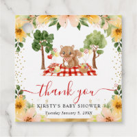 Baby Shower Pique-Nique Écureuil de la Forêt à l'A