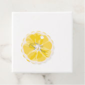 Étiquettes Cadeau Baby shower principal d'agrumes de citron (En situation)