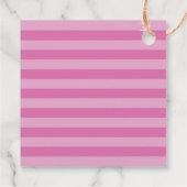 Étiquettes Cadeau Baby shower rose Hydrangeas fille Merci (Dos)