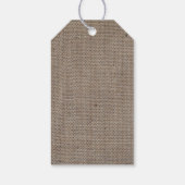 Étiquettes-cadeau Baby shower rustique Burlap Mason Jar (Dos)