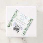 Étiquettes Cadeau Baby shower Safari Merci (En situation)