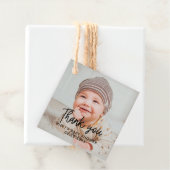 Étiquettes Cadeau Baby shower simple merci (En situation)