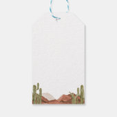 Étiquettes-cadeau Baby shower Soleil et désert (Dos)