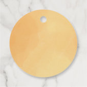 Étiquettes Cadeau Baby shower soleil rose (Dos)