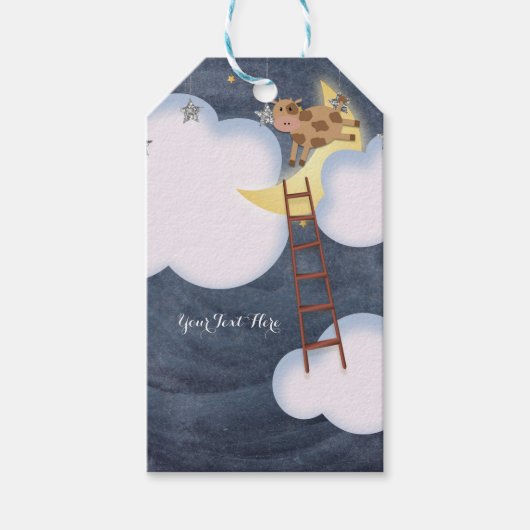 Étiquettes-cadeau Baby shower Storybook Nursery Rhyme Custom Faveur (Devant)