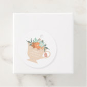 Étiquettes Cadeau Baby shower Tea Party (En situation)