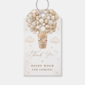 Étiquettes-cadeau Baby shower Teddy Bear (Devant)