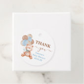 Étiquettes Cadeau Baby shower Teddy Bear (En situation)