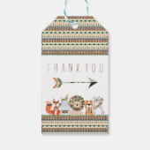 Étiquettes-cadeau Baby shower tribal (Dos)