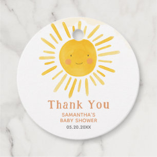 Étiquettes Cadeau Baby Shower Un Petit Rayon de Soleil