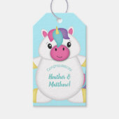 Étiquettes-cadeau Baby shower Unicorn (Devant)