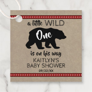 Étiquettes Cadeau Baby shower Wild One Boys