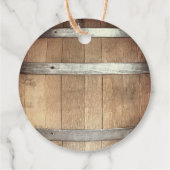 Étiquettes Cadeau Bachelor Party Rustic Whiskey (Dos)