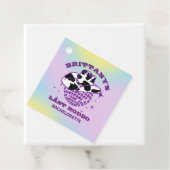 Étiquettes Cadeau Bachelorette Casquette de boule Disco Retro (En situation)