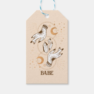 Étiquettes-cadeau Bachelorette céleste du Tarot Mystique Boho