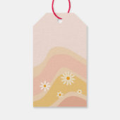 Étiquettes-cadeau Bachelorette rétro super rasée et fiancée (Dos)