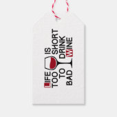 Étiquettes-cadeau Bad wine (Devant)