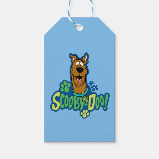 Étiquettes-cadeau Badge de caractère Empreinte de patte Scooby-Doo (Devant)