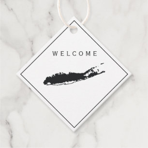 Étiquettes Cadeau Baguette de bienvenue de Long Island Mariage Week-