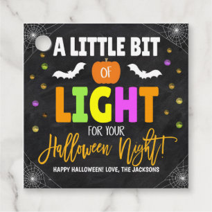 Étiquettes Cadeau Baguette Lumineuse Halloween Balises cadeaux