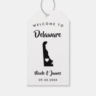 Étiquettes-cadeau Baguettes de bienvenue du Mariage Delaware,