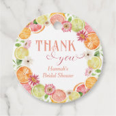 Étiquettes Cadeau Baigneoire de Citron Mariage  (Devant)