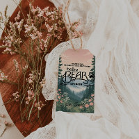 Bain de bébé ours vintage bois rustique