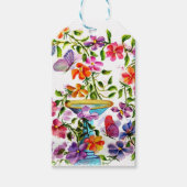 ÉTIQUETTES-CADEAU BAIN D'OISEAU EMPREINTE DE PATTE (Devant)