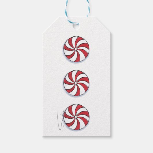 Étiquettes-cadeau Baisers de menthe (Devant)