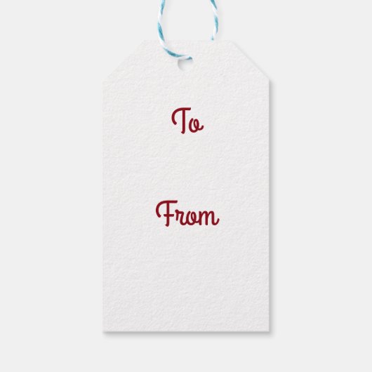 Étiquettes-cadeau Baisers de menthe (Dos)